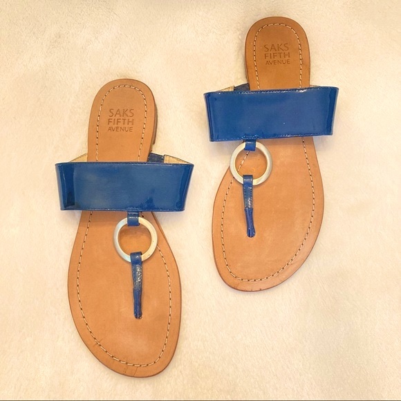 Saks Fifth Avenue Leather Sandals - Picture 3 of 15